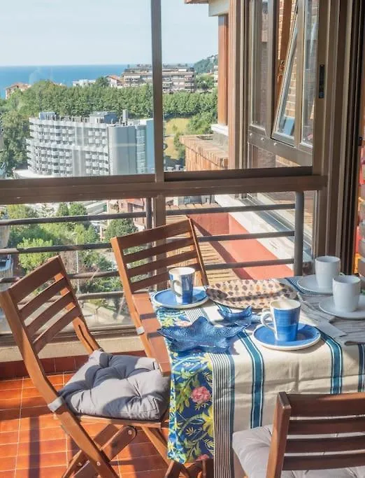 Palacio Con Vistas A La Bahia Ac, Wifi, Parking San Sebastian Apartment